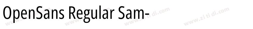 OpenSans Regular Sam字体转换 OpenSans Regular Sam字体转换